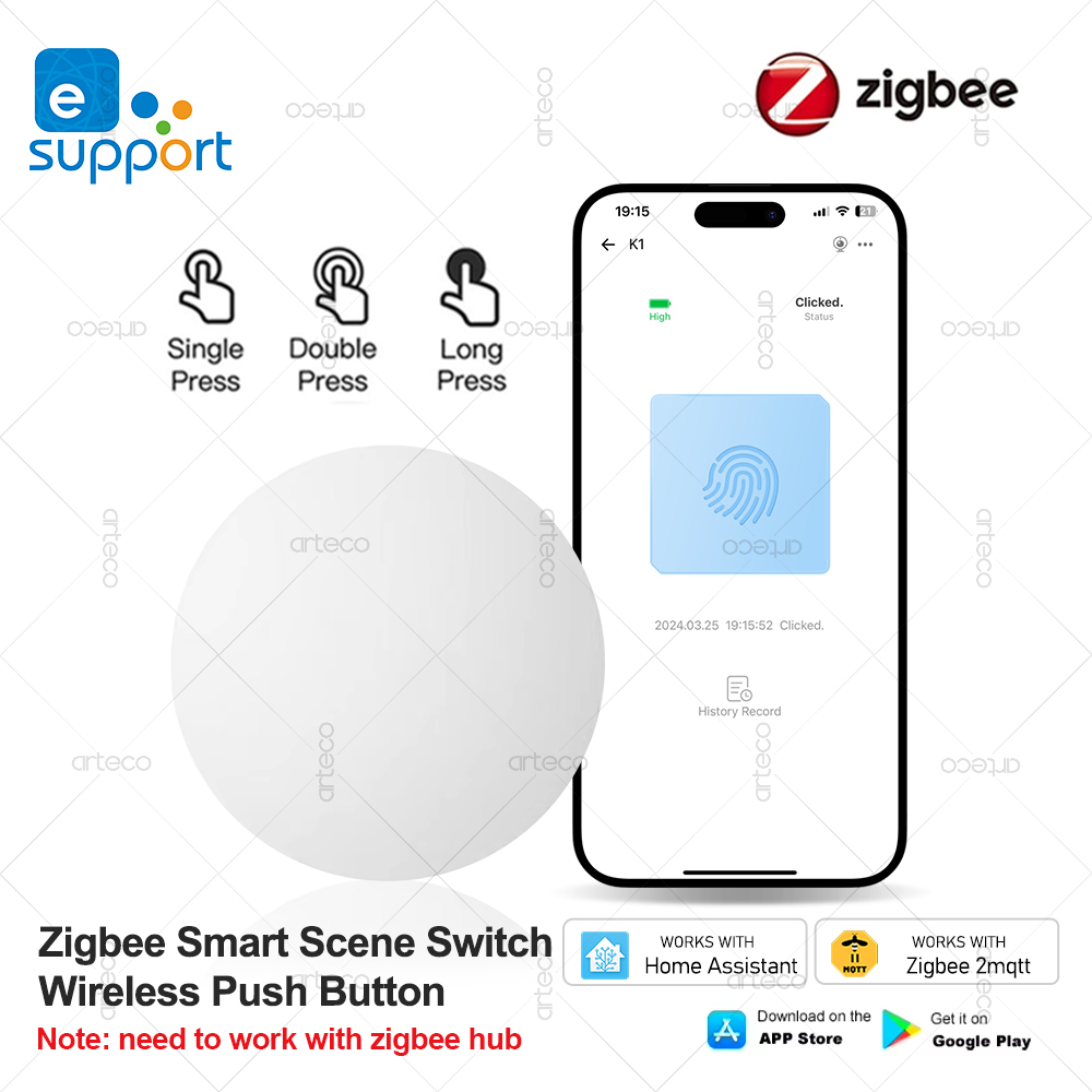 Smart Home Z Wave - Ewelink Zigbee Smart Push Button Wireless