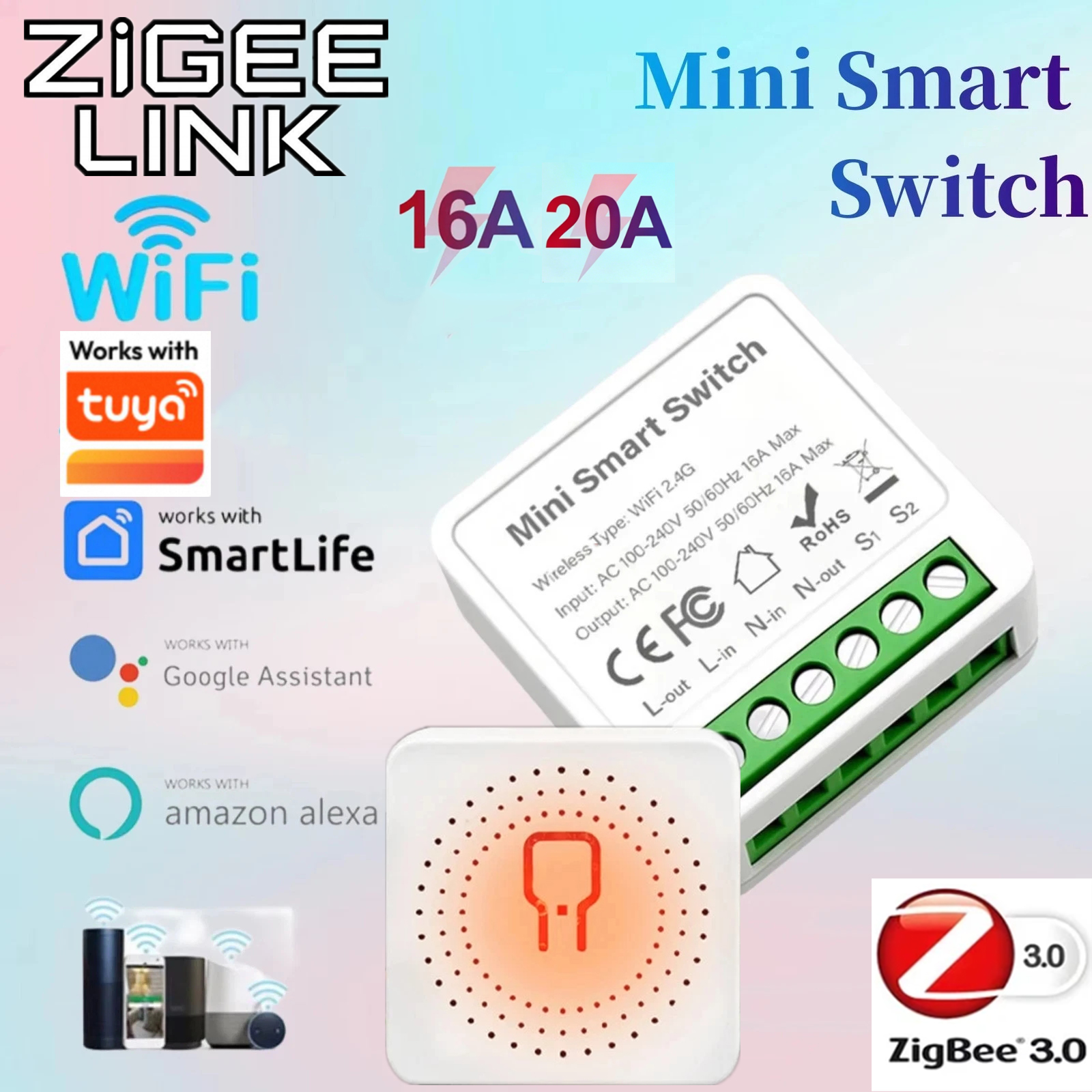 Smart Home Remote Control - For Tuya Mini Smart WiFi Switch