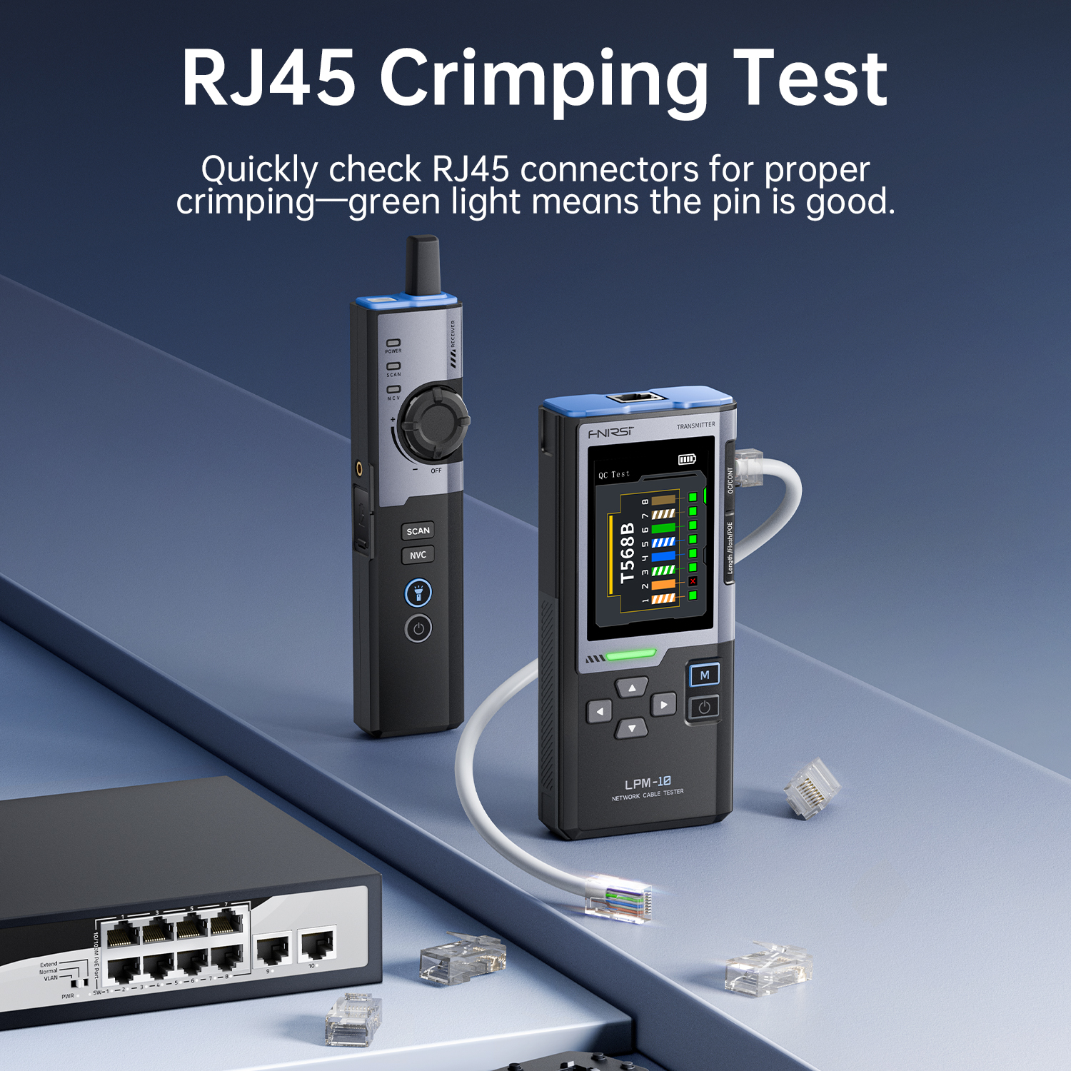Smart Home Devices - FNIRSI LPM-10A Smart Cable Locator RJ45