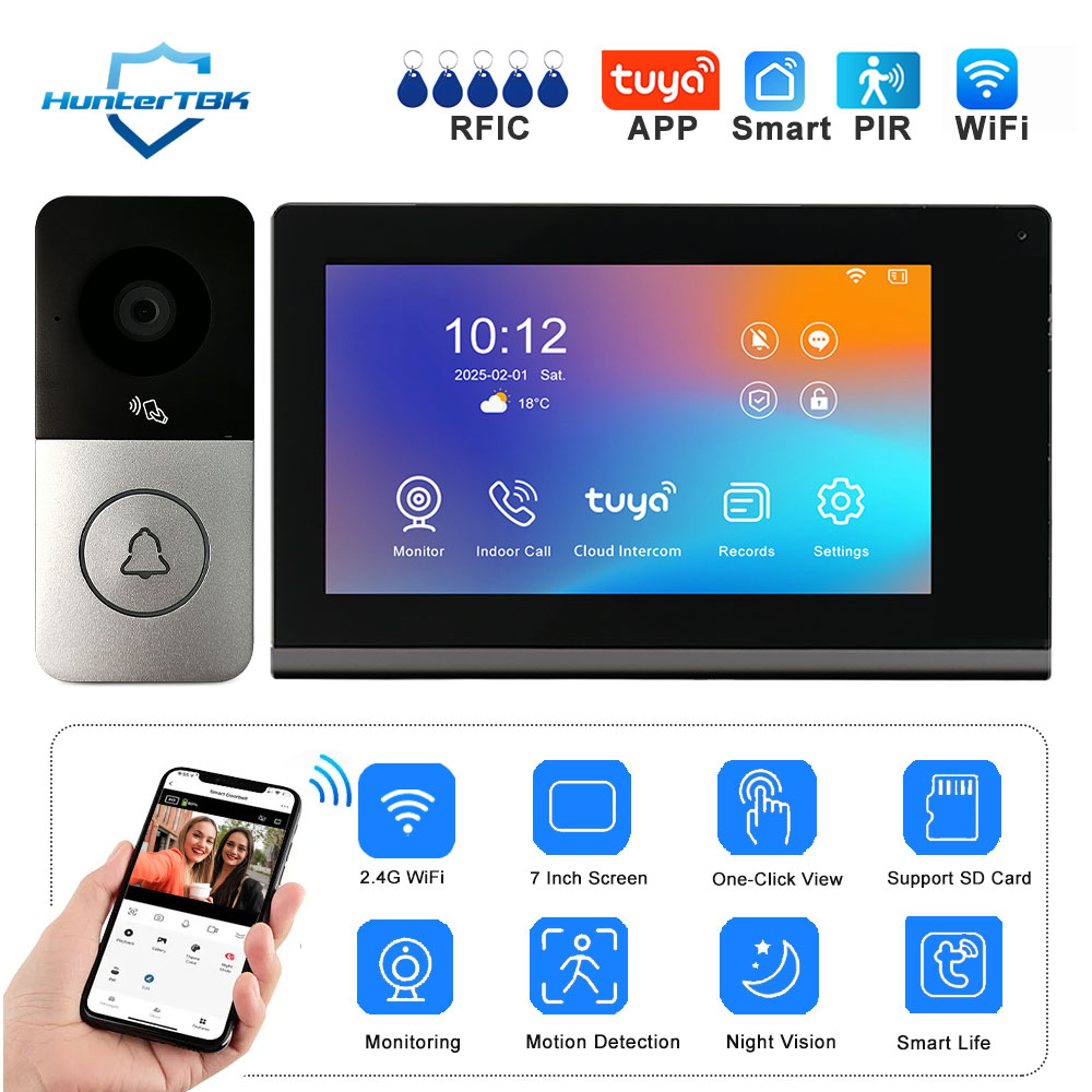Smart Home Video Doorbell App - WiFi Video Intercom 1080P Smart Doorbell