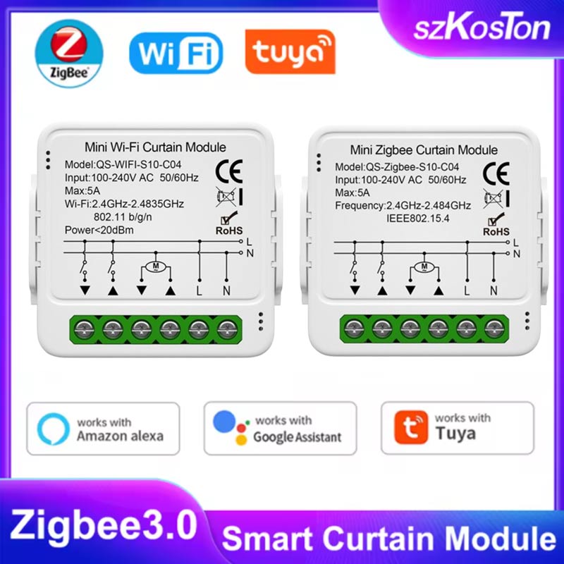 Home Automation Kit - Tuya Smart WiFi Zigbee Curtain Module