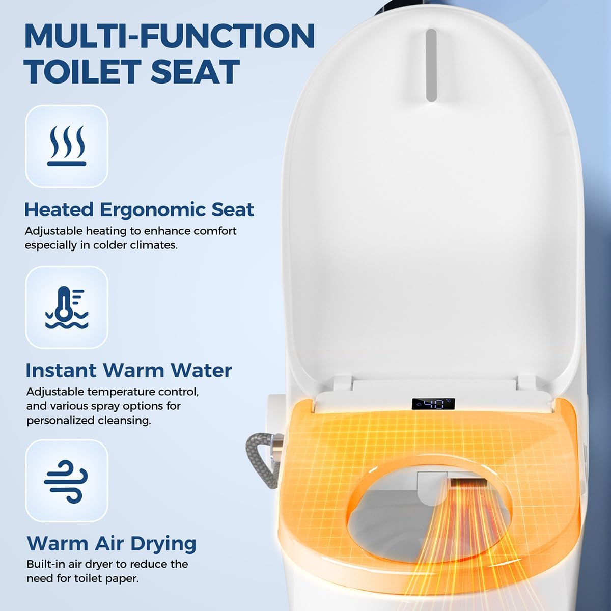Smart Heated Bidet Toilet Seat - Smart Night Light review and price