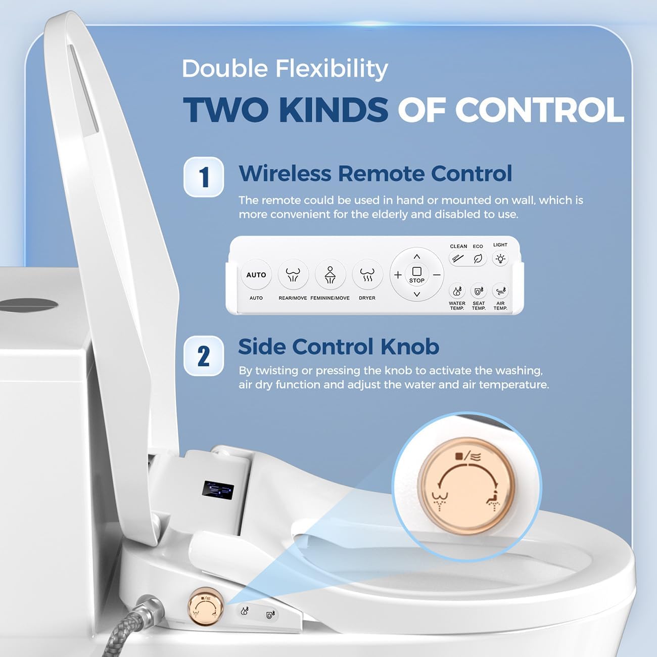 Smart Heated Bidet Toilet Seat - Smart Night Light review and price