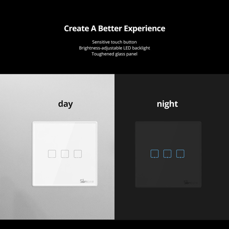 SONOFF T2EU RF Smart Wifi Wall - Smart Home App review and price