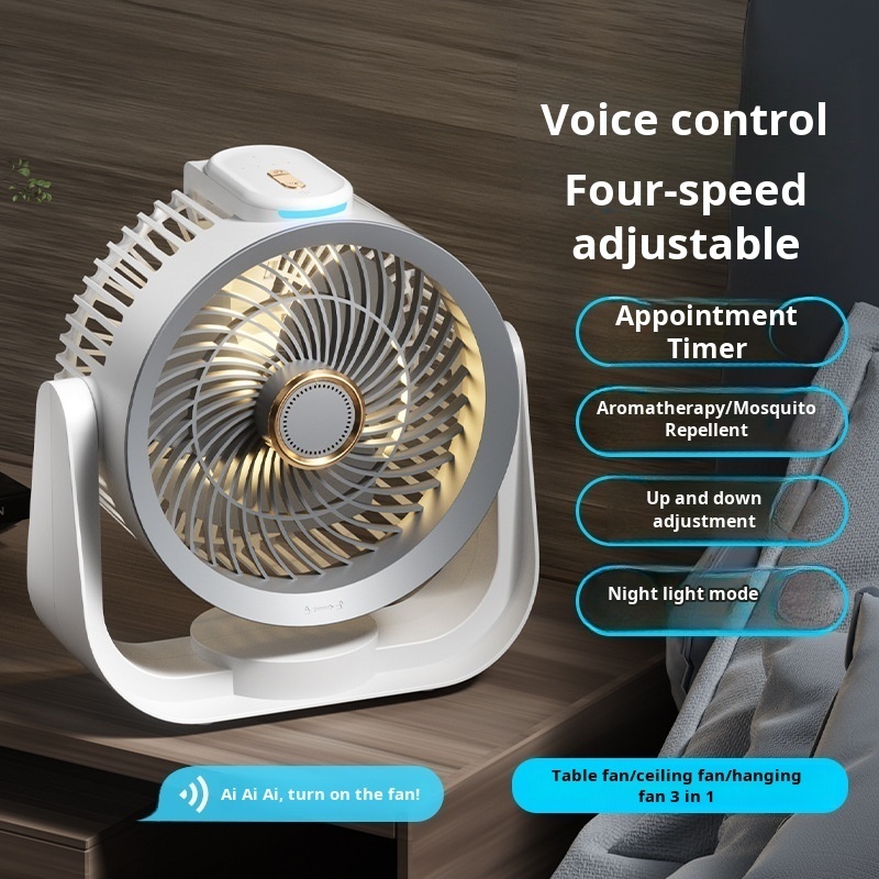 Smart Desk Fan Voice Activated - Smart Night Light review and price