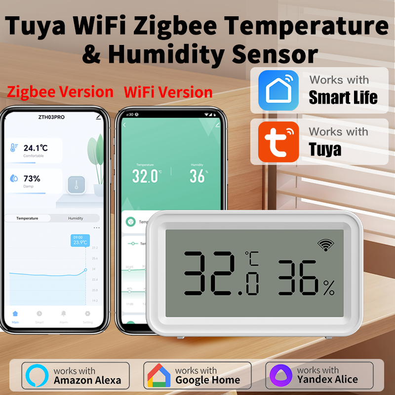 Tuya Zigbee WiFi Thermometer H - Smart Home App review and price