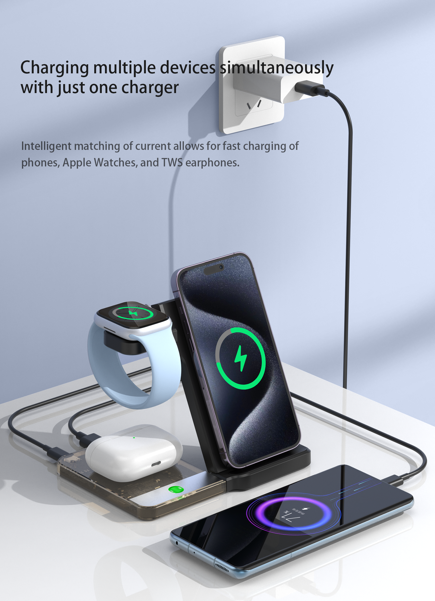 Magnetic Wireless Charger 5 in - Smart Night Light review and price