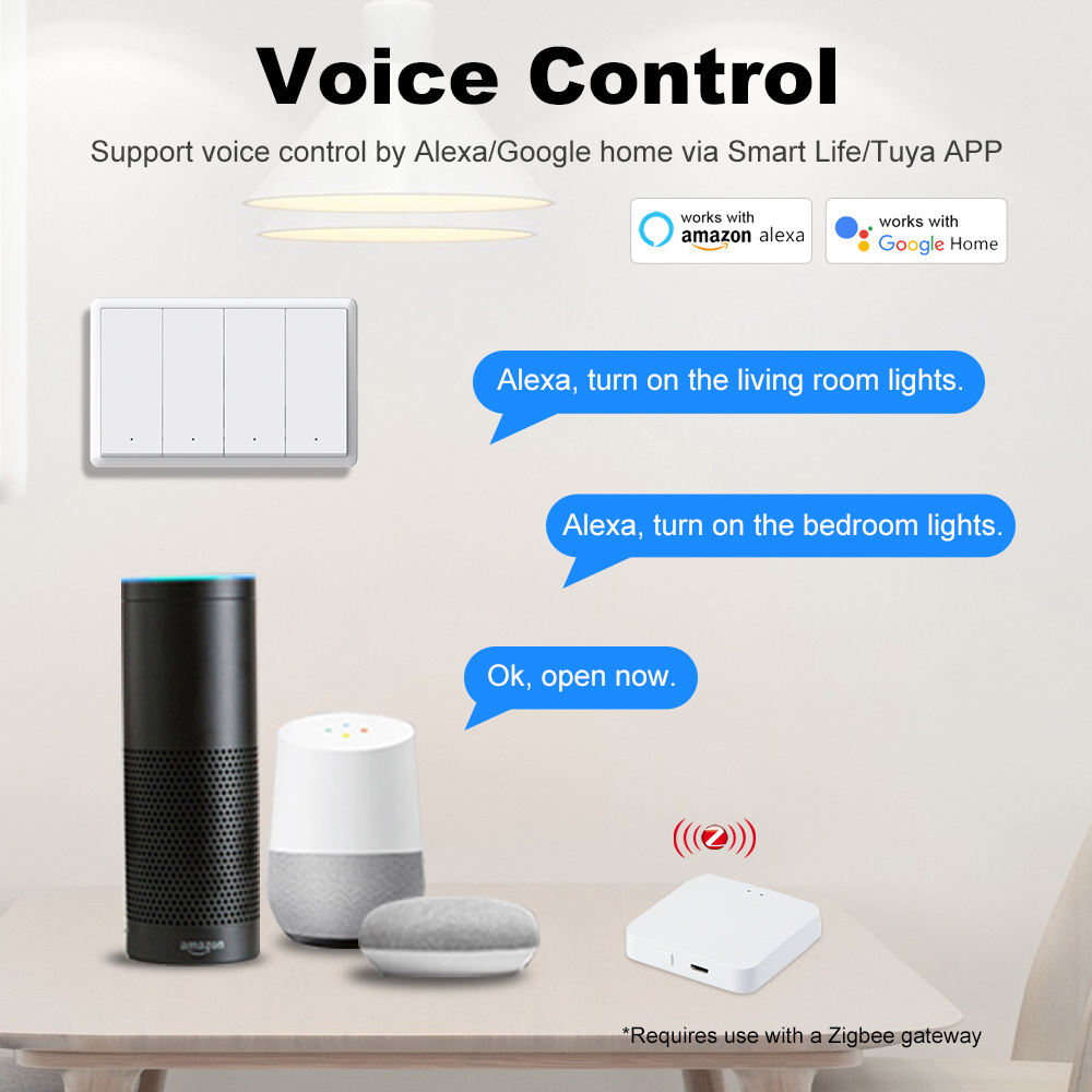 Manhot Smart zigbee Switch No  - Smart Home Tuya review and price
