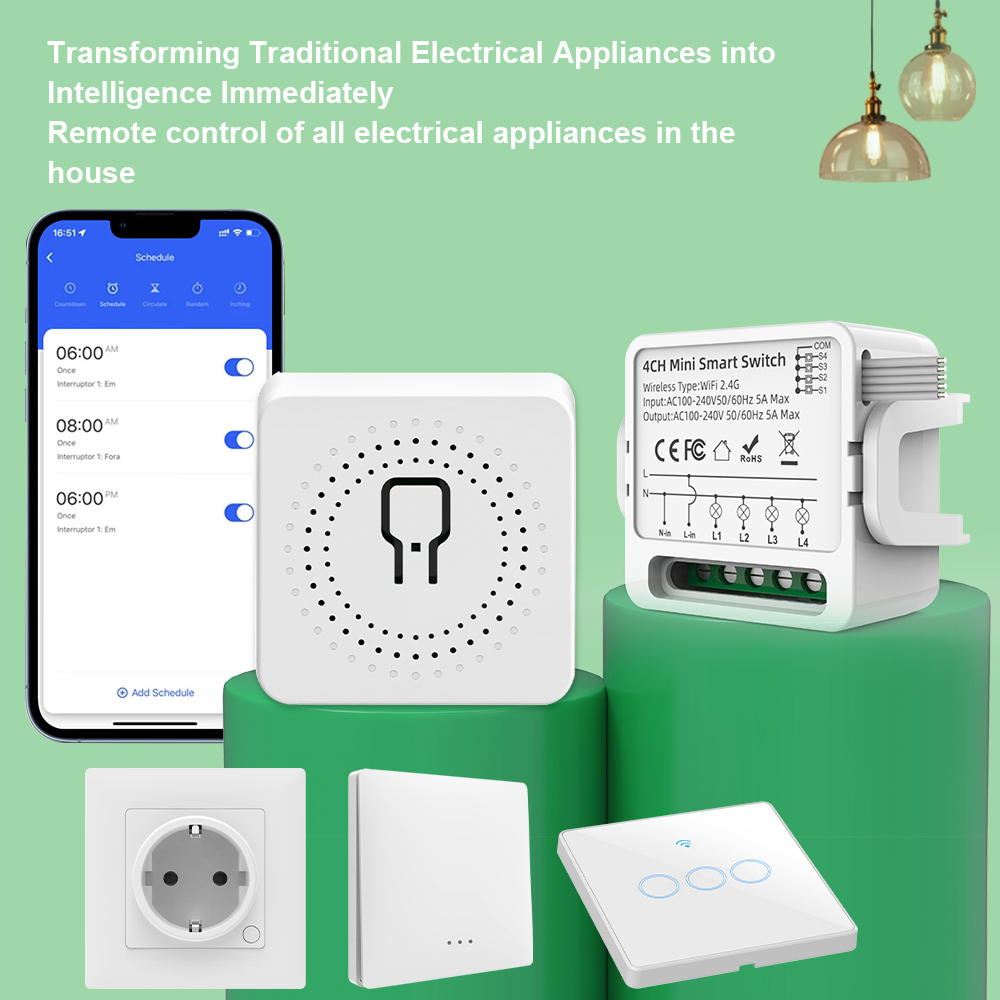 Tuya WiFi Smart Switch 1/2/3/4 - Smart Home Tuya review and price