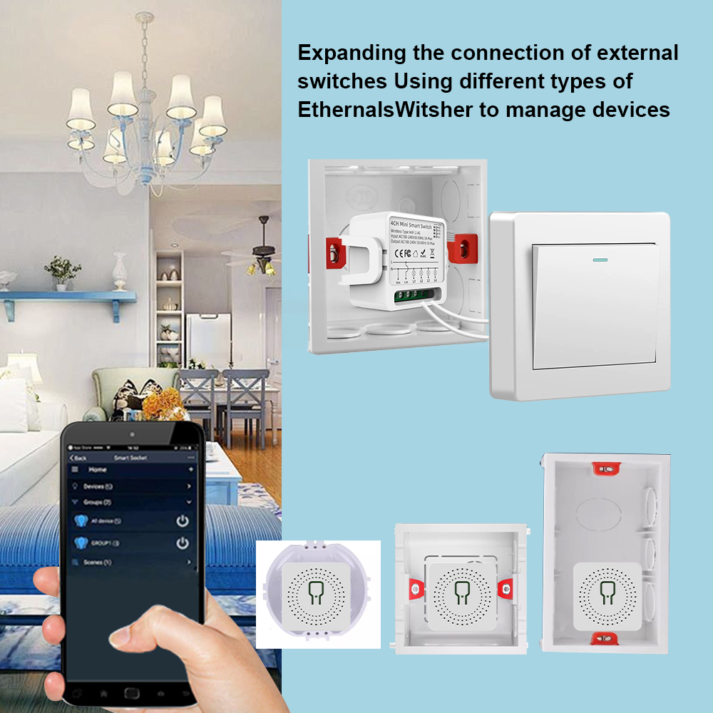 Tuya WiFi Smart Switch 1/2/3/4 - Smart Home Tuya review and price