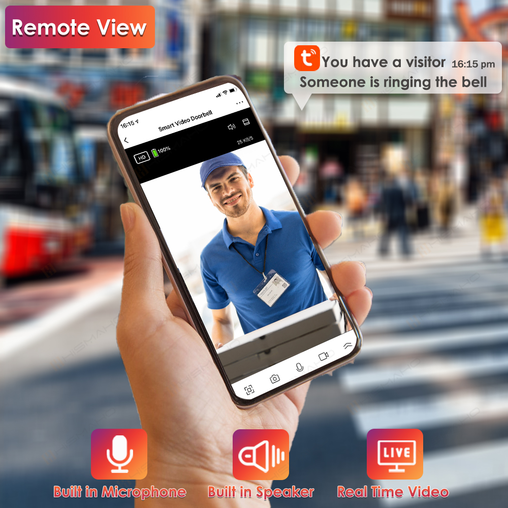 Tuya WiFi Doorbell Camera Outd - Smart Home Video Doorbell review and price