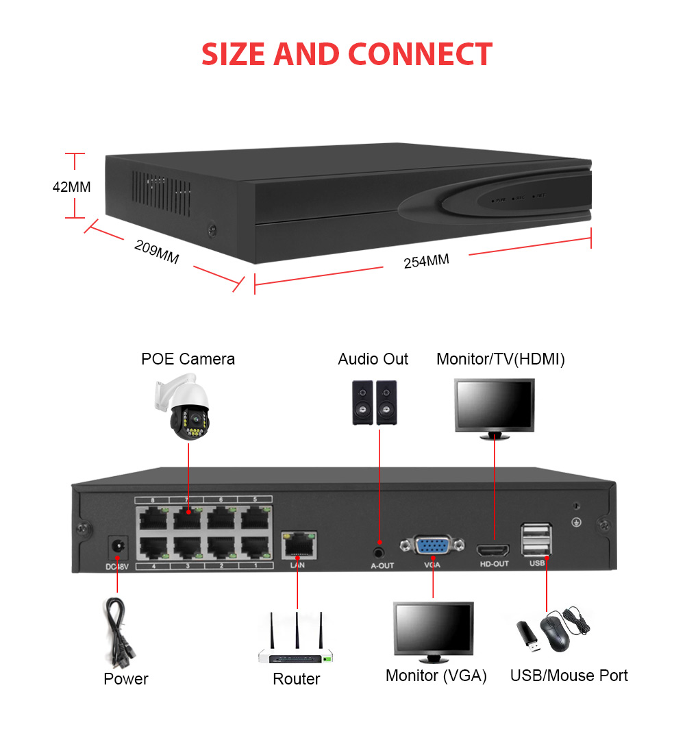 Super 8MP H.265 POE NVR AI Sma - Security Ip Camera review and price