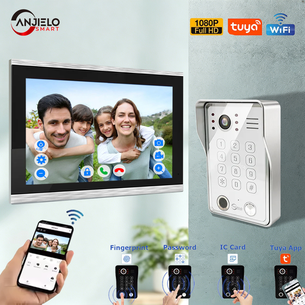 ANJIELO 5in1 Fingerprint Unloc - Smart Home Video Doorbell App review and price