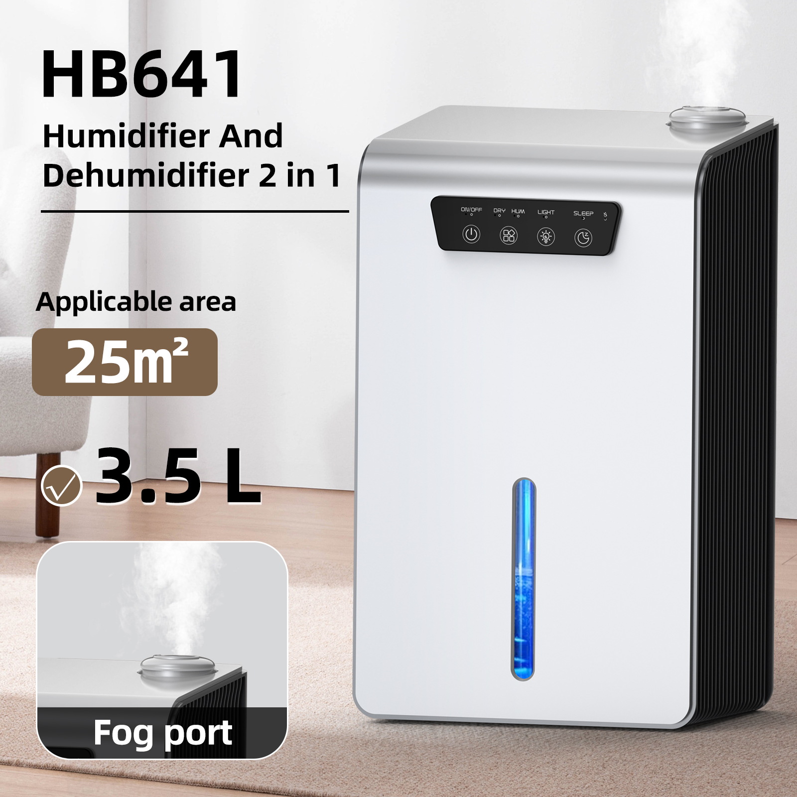 Pro HB641 2 in 1 Dehumidifier  - Smart Home In Us review and price