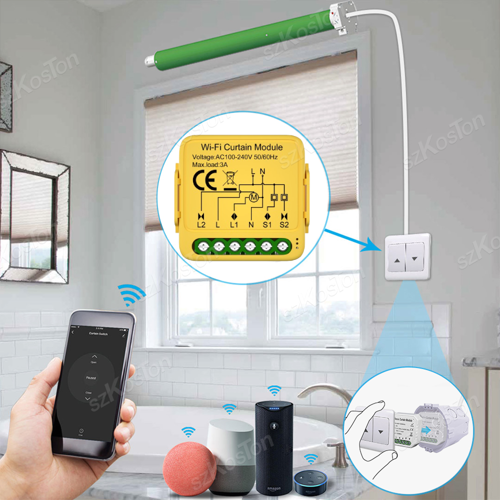 Tuya ZigBee WiFi Smart Curtain - Home Automation Kit review and price