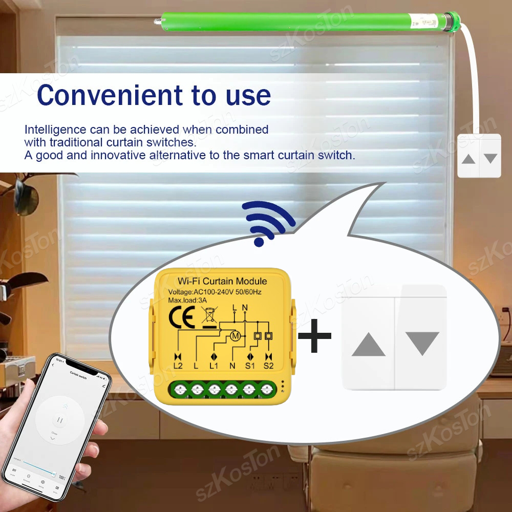 Tuya ZigBee WiFi Smart Curtain - Home Automation Kit review and price