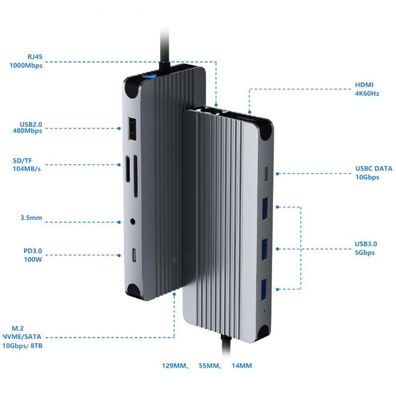 12-IN-1 USB Hub Hard Disk Encl - Smart Home Hub 2 review and price