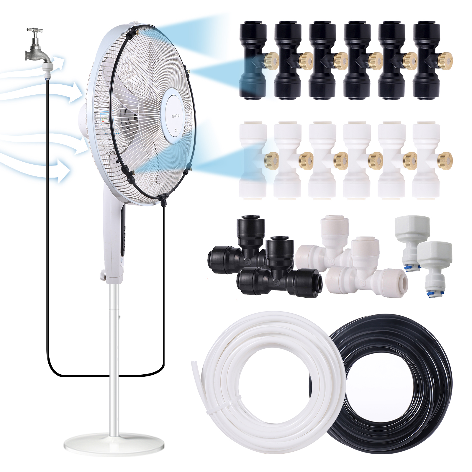 Misting Fan Cooling Automatic  - Home Automation Kit review and price