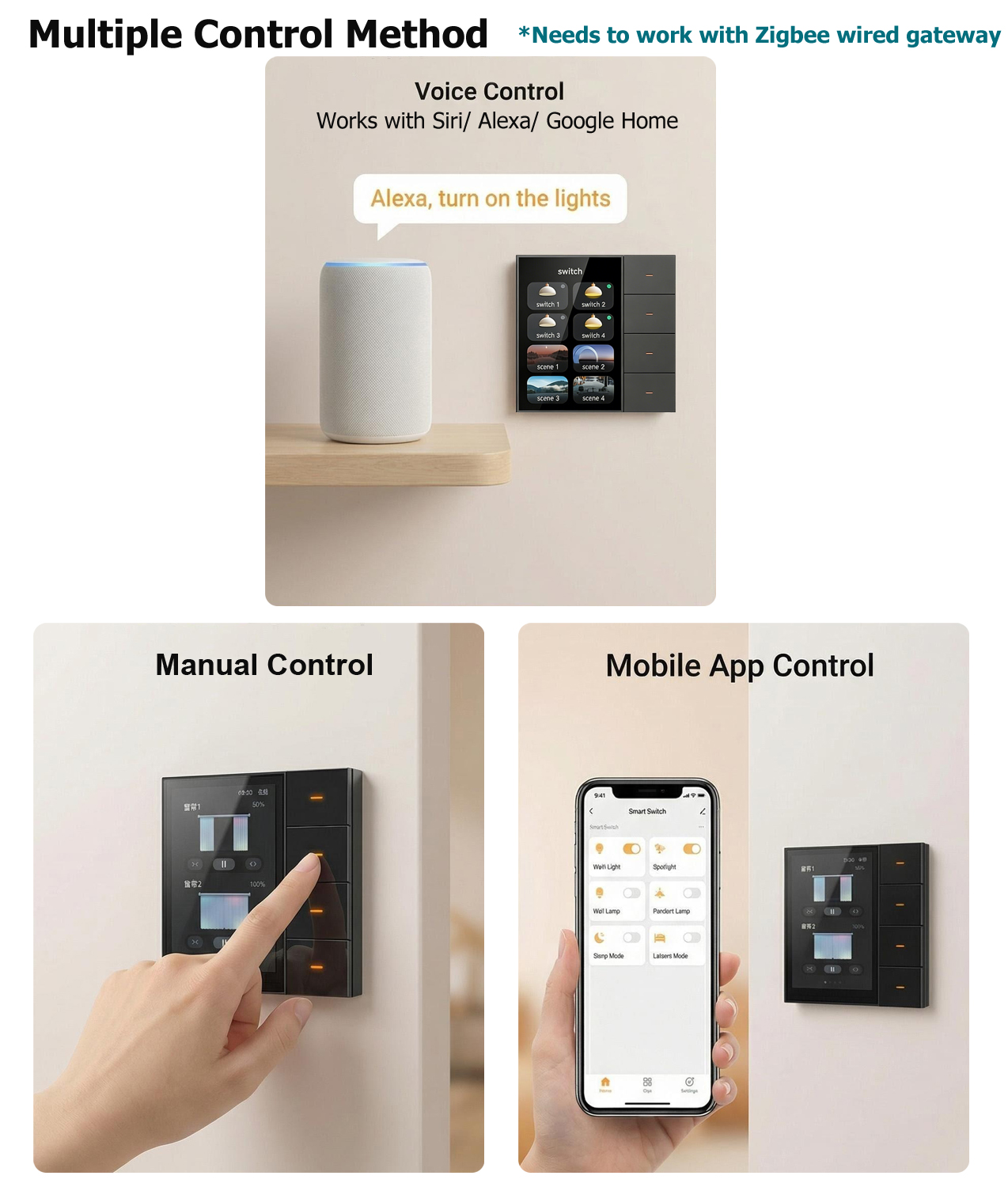 F3-pro Tuya Smart Panel ZigBee - Smart Home Devices review and price