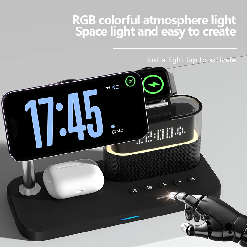 New 5 In 1 Wireless Charger St - Smart Night Light review and price