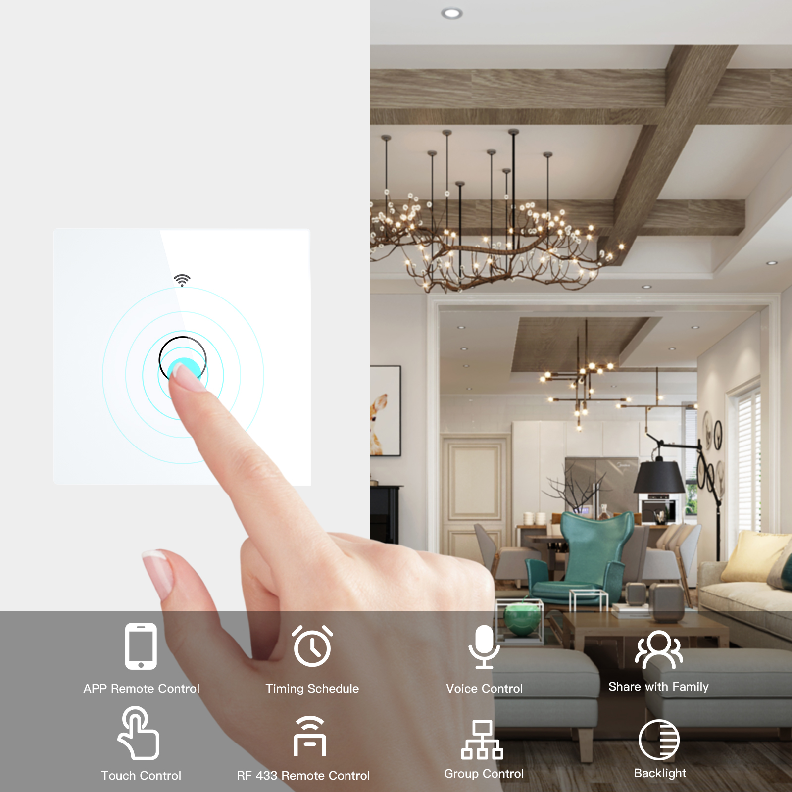 NEW WiFi Smart Light Switch RF - Smart Home Tuya review and price