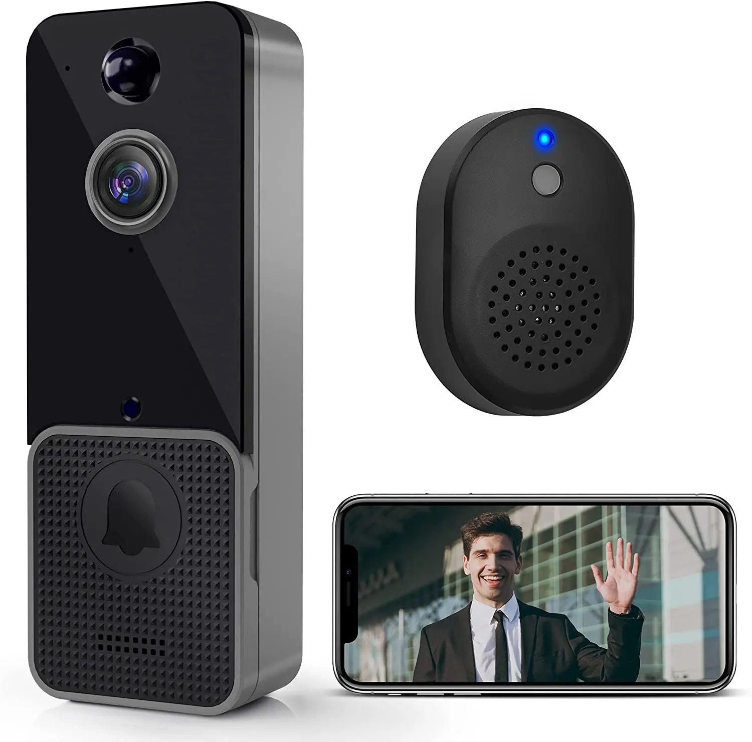 Wireless WiFi Video Doorbell C - Smart Home Video Doorbell review and price