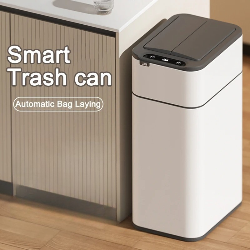 Smart Trash Can with lid 15L/2 - Smart Home In Us review and price