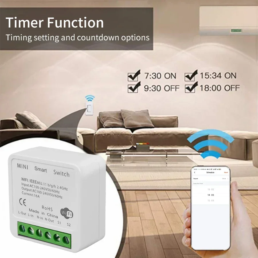 16A 20A Tuya Smart WiFi Switch - Smart Home Tuya review and price