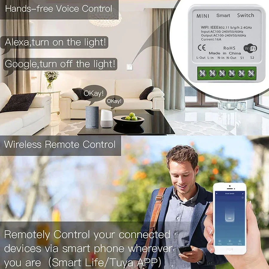 16A 20A Tuya Smart WiFi Switch - Smart Home Tuya review and price