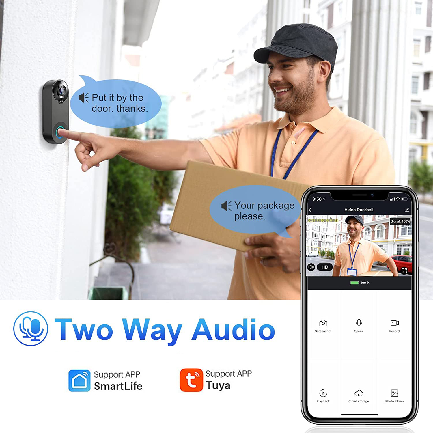 5G 2.4G WiFi Video Doorbell 10 - Smart Home Video Doorbell review and price