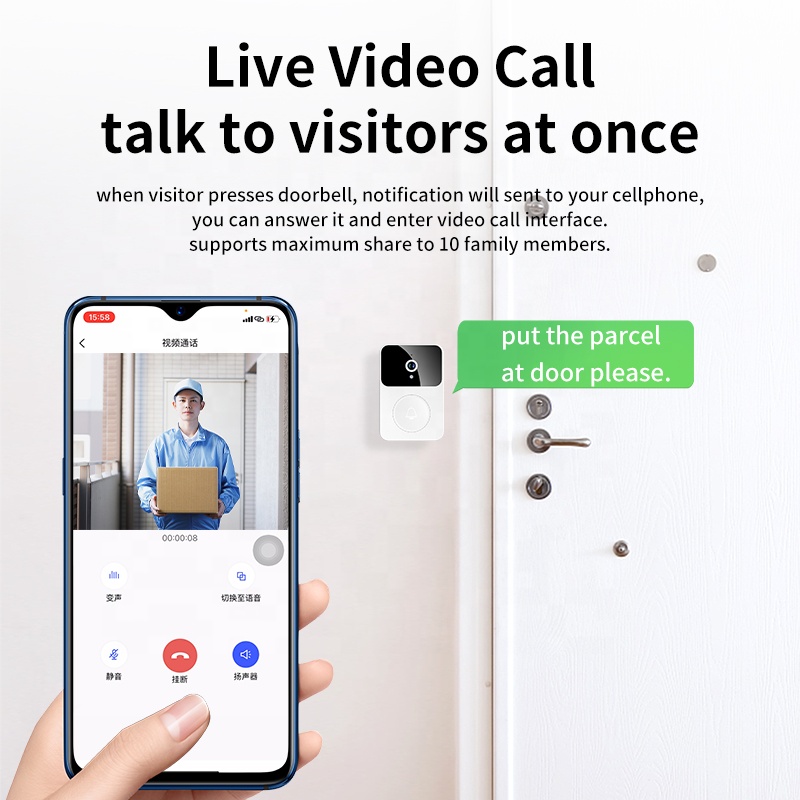 Factory Price Smart Home Wirel - Smart Home Video Doorbell App review and price