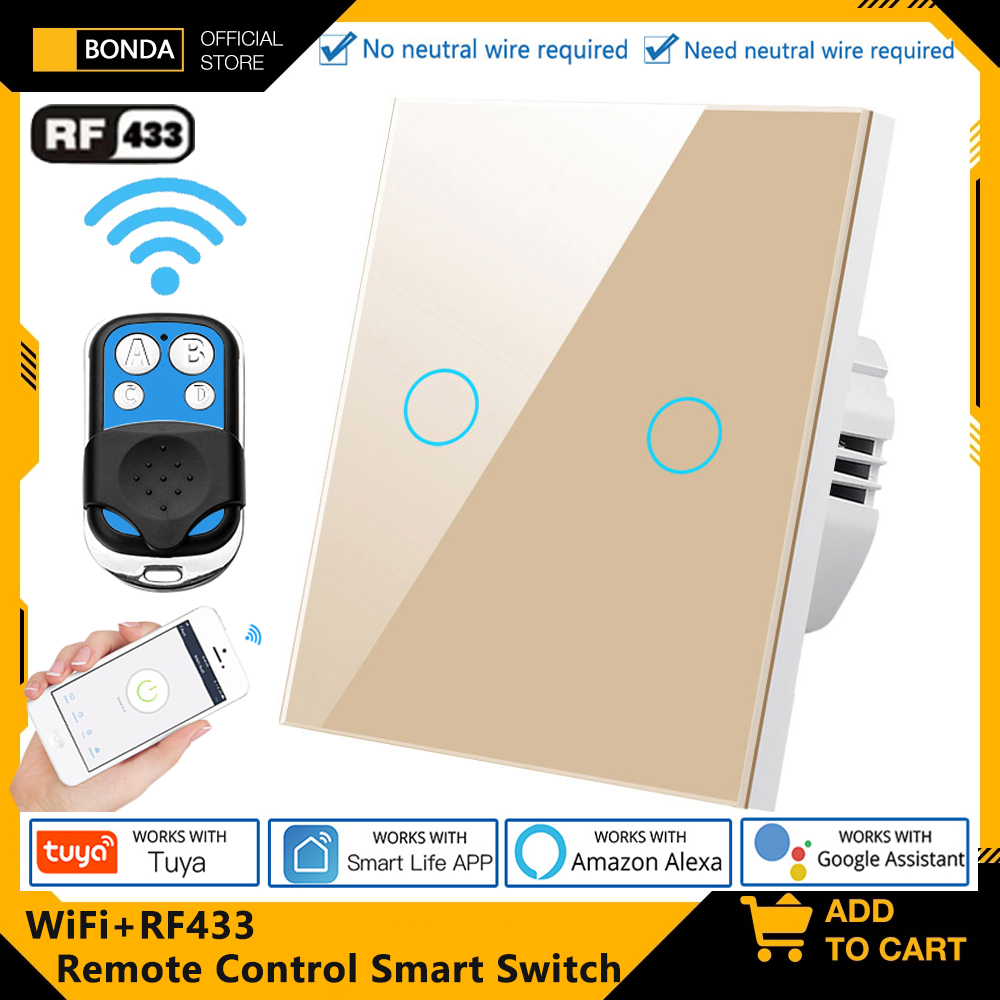Tuya EU WiFi+RF433 Smart Remot - Smart Home Remote Control review and price