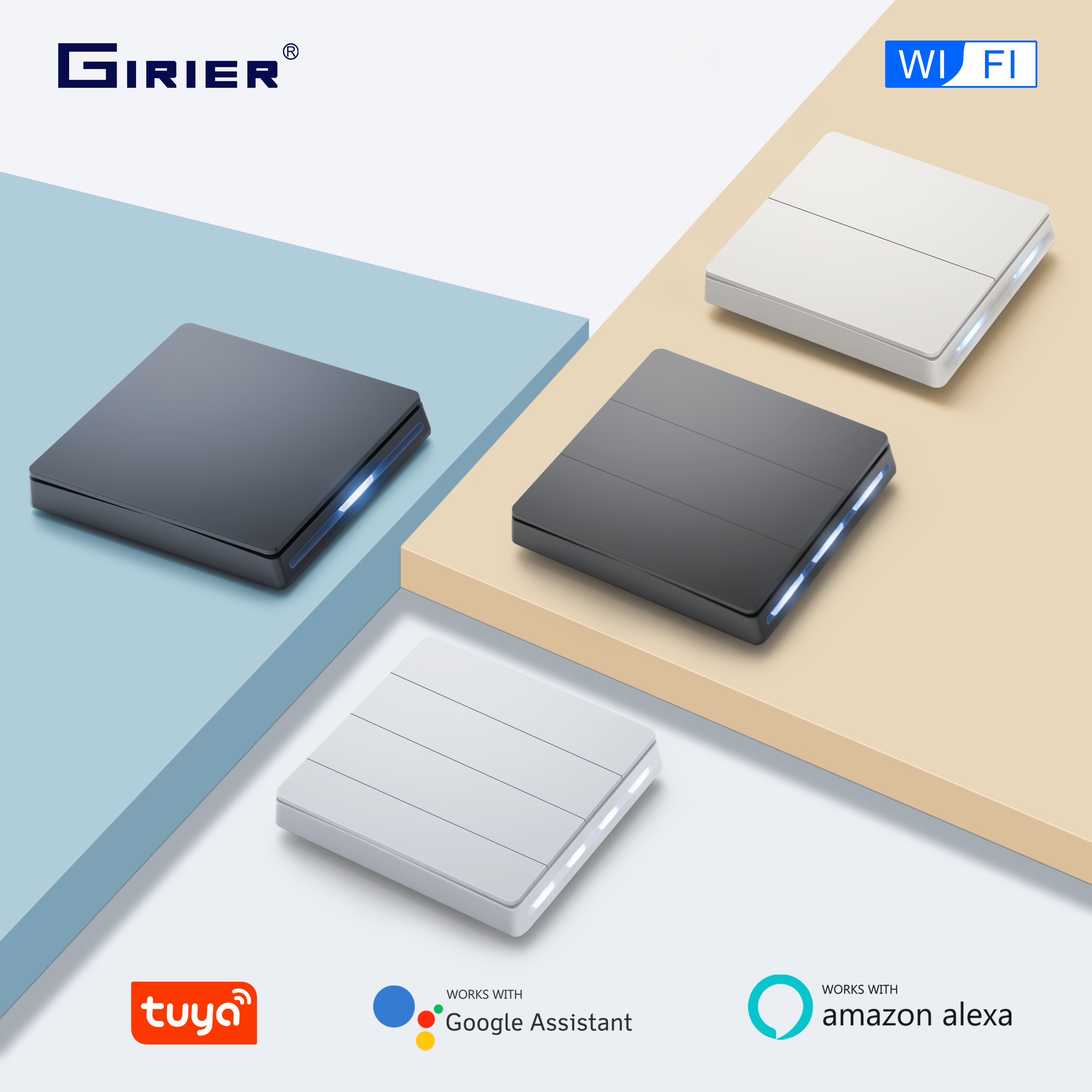 GIRIER Smart Light Switch WiFi - Smart Home Tuya review and price