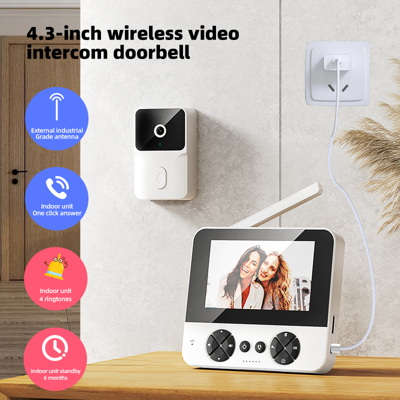 4.3'' Night Vision Video Doorb - Smart Home Video Doorbell review and price