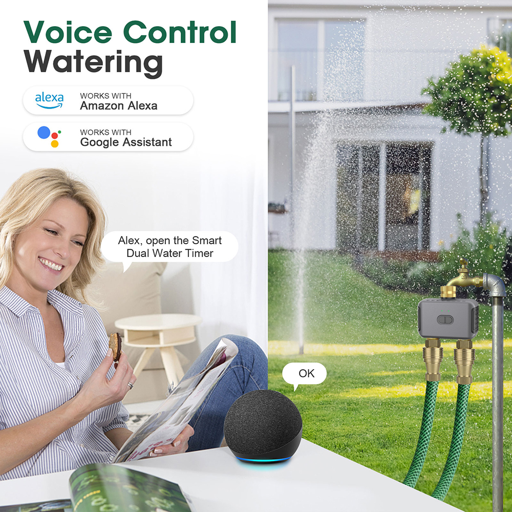 Tuya 2 Zone Watering Timer Gar - Smart Home Devices review and price