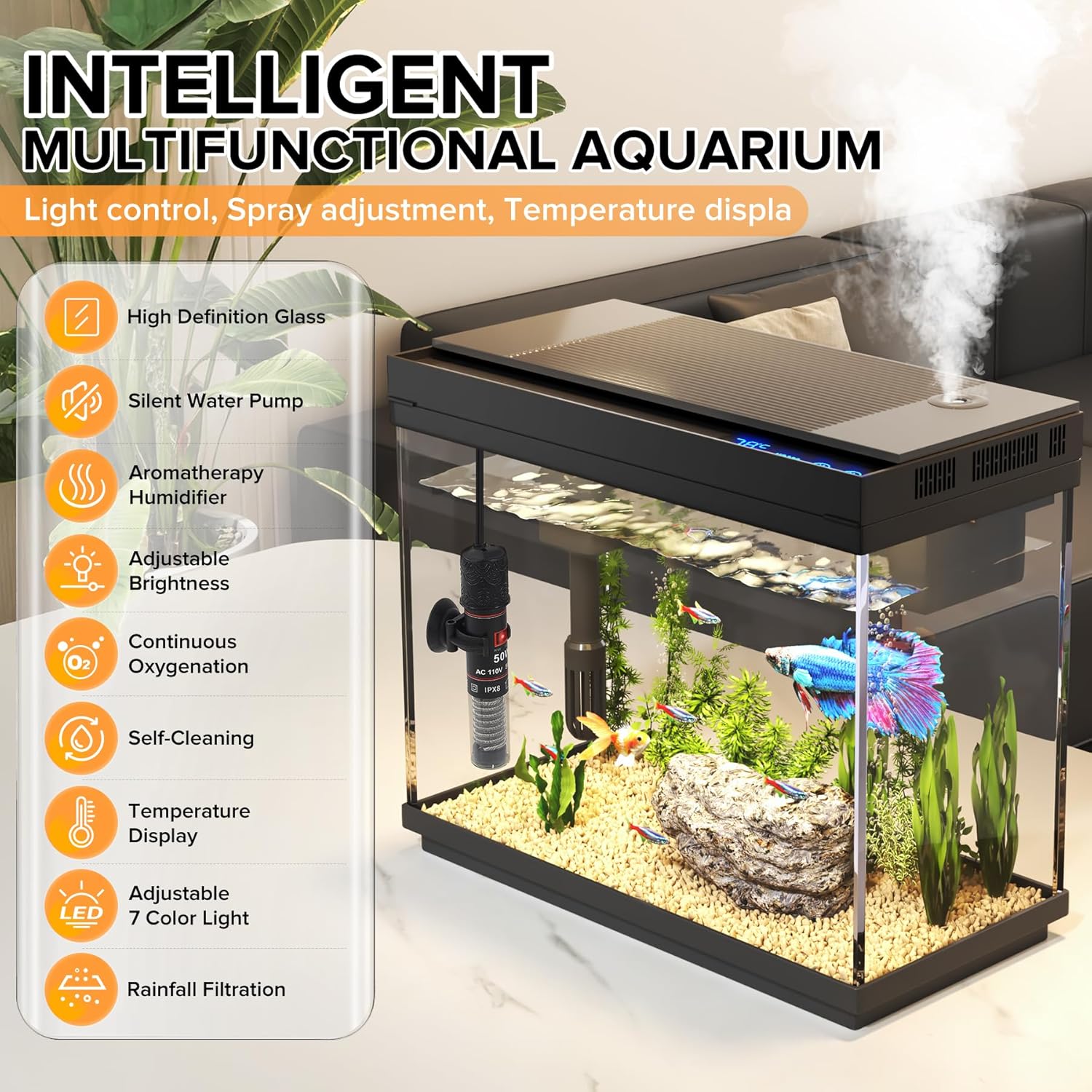 2.4 Gal Smart Fish Tank Kit wi - Smart Humidifier review and price